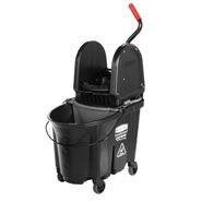 WaveBrake® 35 QT Down-Press Bucket and Wringer, Black